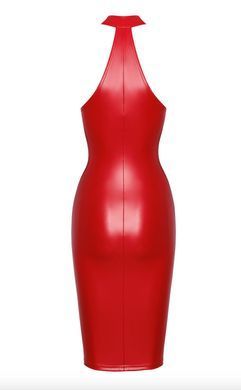 Сукня Noir Handmade F354 Red powerwetlook dress - M SX2105 фото