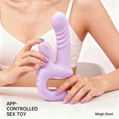 Смарт-пульсатор Magic Motion Magic Duet Purple, 10 режимів пульсацій, 10 режимів вибрації SX4293 фото