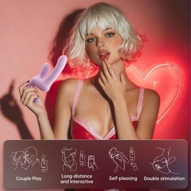 Смарт-пульсатор Magic Motion Magic Duet Purple, 10 режимів пульсацій, 10 режимів вибрації SX4293 фото