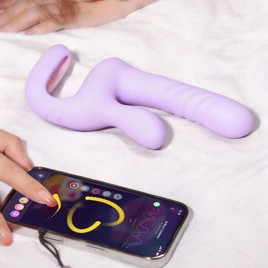 Смарт-пульсатор Magic Motion Magic Duet Purple, 10 режимів пульсацій, 10 режимів вибрації SX4293 фото