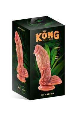 Фентезійний фалоімітатор Kong Silicone The Phoenix, довжина 18 см, діаметр 5,5 см SO9939 фото