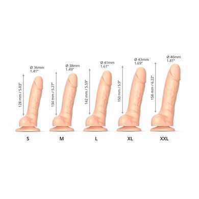 Реалістичний фалоімітатор Strap-On-Me Sliding Skin Realistic Dildo Vanille - S, ефект рухливої шкіри SO6251 фото