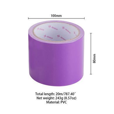 Електростатична стрічка для бондажу LOCKINK SEVANDA Electrostatic Tape - Purple Tape, 16 м SX0892 фото