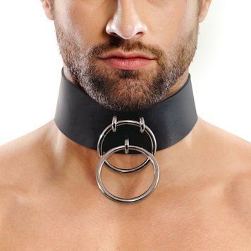 Чоловічий чокер із натуральної шкіри Art of Sex - Zane Collar SO9980 фото