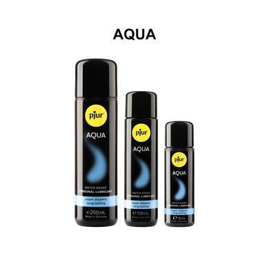 Лубрикант на водній основі pjur Aqua 100 мл, ефект оксамитової шкіри без прилипання PJ10340 фото