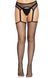 Панчохи-сітка Leg Avenue Net stockings with garter belt One size Black, пояс, підв&rsquo;язки SO8577 фото 3