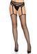 Панчохи-сітка Leg Avenue Net stockings with garter belt One size Black, пояс, підв&rsquo;язки SO8577 фото 1