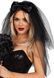 Фата нареченої Leg Avenue Tiered bridal veil O/S Black SX2796 фото 3
