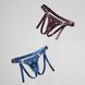 Трусики для страпона Strap-On-Me Harness Generous Blue, One Size, штучна шкіра, регульовані ремені, змінні кріплення для дилдо SX0673 фото 6