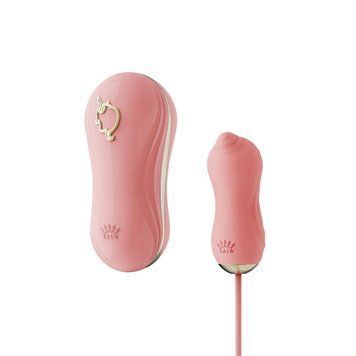 Набір 2в1 Zalo &mdash; UNICORN Pink, віброяйце + вакуумний стимулятор SO6684 фото