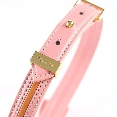 Повідець LOCKINK SEVANDA Love Heart Butterfly Leather Collar Set - Pink SX0864 фото