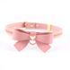Повідець LOCKINK SEVANDA Love Heart Butterfly Leather Collar Set - Pink SX0864 фото 5
