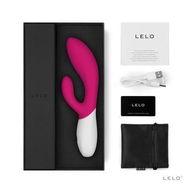 Вібратор-кролик LELO Ina Wave 2 Cerise, манливий рух стовбура + вібрації SO8080 фото