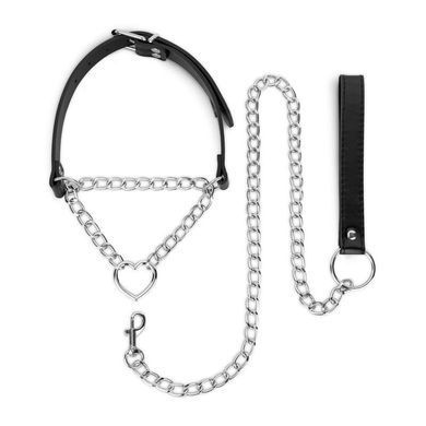 Нашийник з повідцем Bedroom Fantasies: Collar with Chain - Silver SX2207 фото