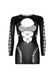 Безшовна мінісукня Leg Avenue Long sleeve cut out mini dress One size Black SO8570 фото 5