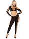 Комплект Leg Avenue Seamless Cut-Out Crop Top and Legging One Size Black SX2772 фото 4