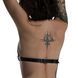 Ліф Серце з натуральної шкіри Feral Feelings - Hearts Bra Black SO9414 фото 3