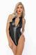 Боді Noir Handmade F294 Powerwetlook bodysuit with front zipper - M SX0196 фото 5