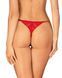 Трусики з доступом Obsessive Ingridia crotchless thong XL/2XL, червоні SO9045 фото 2