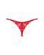 Трусики з доступом Obsessive Ingridia crotchless thong XL/2XL, червоні SO9045 фото 4