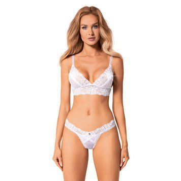Еротичний комплект Obsessive Heavenlly 2-pcs set XS/S, бюстгальтер і танга SO8172 фото