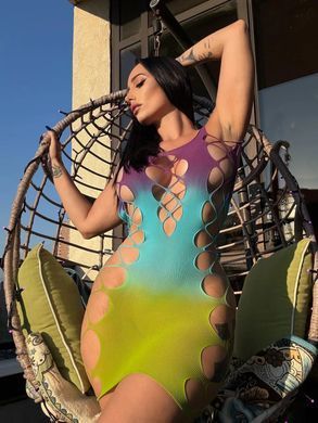 Сукня Leg Avenue Seamless Ombre Faux Lace Up Mini Dress One Size Ocean SX2775 фото