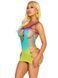 Сукня Leg Avenue Seamless Ombre Faux Lace Up Mini Dress One Size Ocean SX2775 фото 3