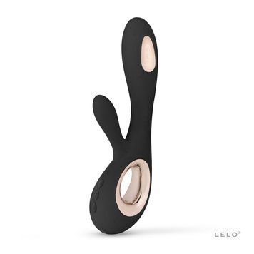 Вібратор-кролик LELO Soraya Wave Black, манливі рухи стовбура SO8112 фото