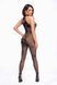Бодістокінг Noir Handmade F315 Ego flocked mesh halter catsuit - XXL SX0331 фото 3