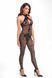 Бодістокінг Noir Handmade F315 Ego flocked mesh halter catsuit - XXL SX0331 фото 2