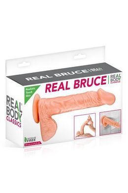 Фалоімітатор Real Body &mdash; Real Bruce Flesh, TPE, діаметр 4,2 см SO1895 фото
