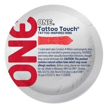 Презерватив ONE Tattoo Touch Red 1 шт SX0756 фото