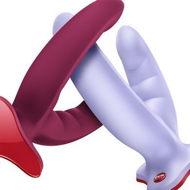 Подвійний фалоімітатор Fun Factory RYDE Wine Red, гнучкі стовбури, присоска SX3657 фото