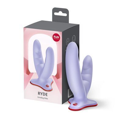 Подвійний фалоімітатор Fun Factory RYDE Purple, гнучкі стовбури, присоска SX3658 фото