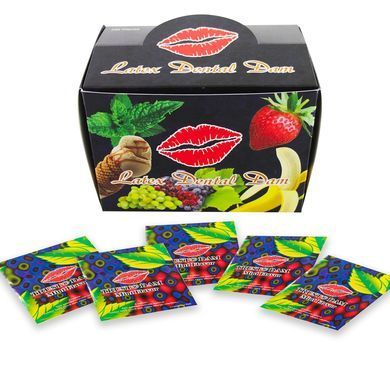 Набір латексних серветок Latex Dental Dams Mint 100 шт SX1268 фото