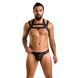 Комплект чоловічої білизни з кріпленнями Passion 043 JACOB L/XL Black, труси, шлейки SO7600 фото 3