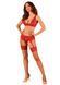 Комплект білизни Obsessive Lacelove cupless 3-pcs set XL/2XL Red, бюстгальтер, стрінги, пояс для панчіх SO8657 фото 6