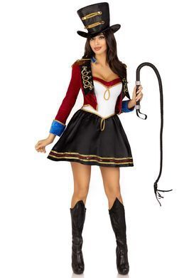 Костюм циркачки Leg Avenue Ringmaster Costume S, сукня, капелюх SO9193 фото