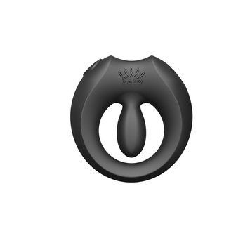Ерекційне смарт-віброкільце Zalo Apis Obsidian Black, до 4 годин роботи, зарядний кейс SX2691 фото