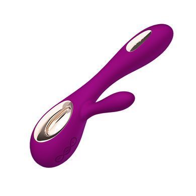 Вібратор-кролик LELO Soraya Wave Deep Rose, манливі рухи стовбура SO8113 фото