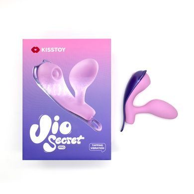 Віброяйце під одяг KISSTOY Viosecret Pro, з пульсацією для клітора, трусики-стрепи в комплекті SX3310 фото