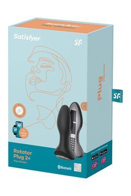 Анальна смарт вібропробка із перлинним масажем Satisfyer Rotator Plug 2+ Black SO6279 фото