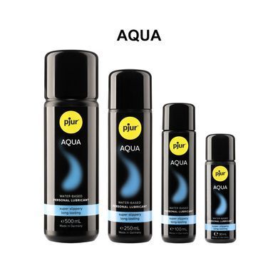 Лубрикант на водній основі pjur Aqua 500 мл, ефект оксамитової шкіри без прилипання SX3638 фото