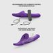 Вібронасадка для страпону з вакуумною стимуляцією Strap-On-Me Multi Orgasm Dildo M Purple SX4033 фото 4