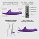 Вібронасадка для страпону з вакуумною стимуляцією Strap-On-Me Multi Orgasm Dildo M Purple SX4033 фото 3