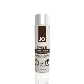 Лубрикант із кокосовою олією JO Silicone Free Hybrid COOLING (120 мл) SO1698 фото