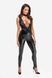 Комбінезон Noir Handmade F298 Libido Deep-V catsuit with collar and pearl chain - 3XL SX0230 фото 1