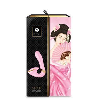 Вагінально-кліторальний вібратор Shunga Soyo Light Pink SO6907 фото
