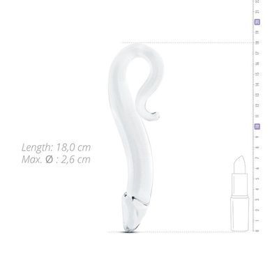Скляний дилдо Gildo Glass Dildo No. 14, реалістична головка SO8891 фото