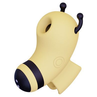 Вакуумний стимулятор із мікрострумами KISSTOY Beebe Yellow, на палець SO6550 фото